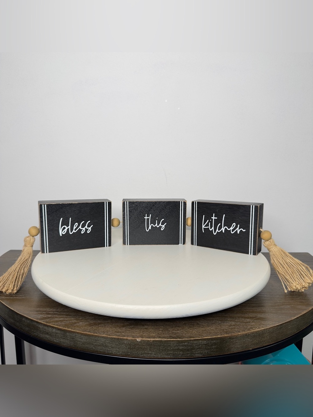 Bless This Kitchen Block Farmhouse Decor